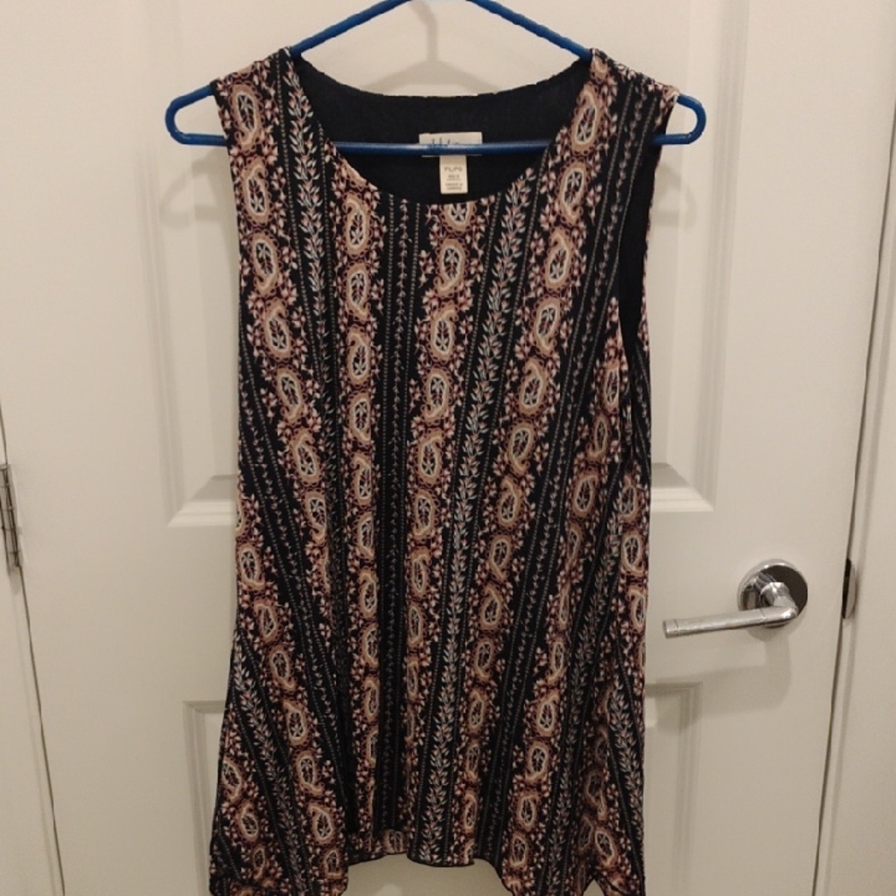 Style & Co Petite Women's Tank Top Beautiful Floral Pattern Size Large
